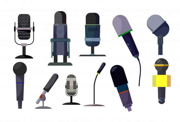 Escolha um bom microfone Fonte: Freepik