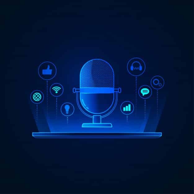 Um podcast é a transmissão de informações através do áudio